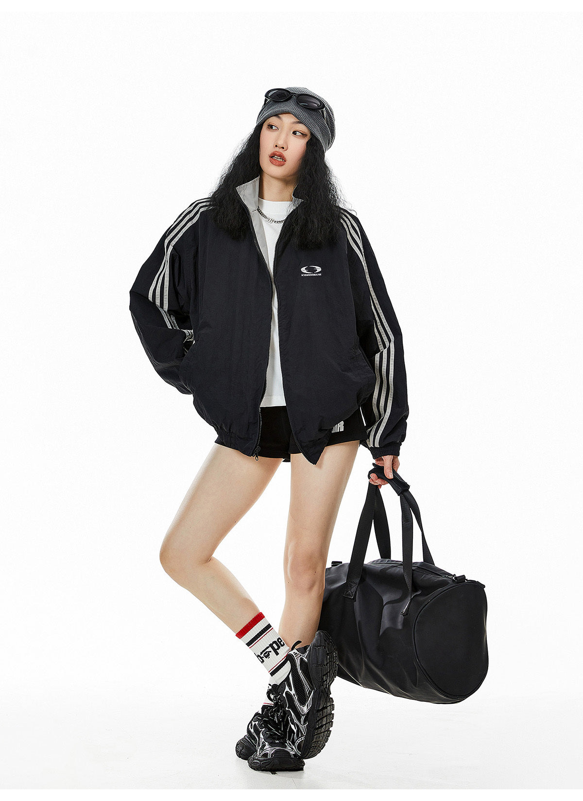 Women's Double-sided Cardigan Jacket Loose Leisure Sports Jacket