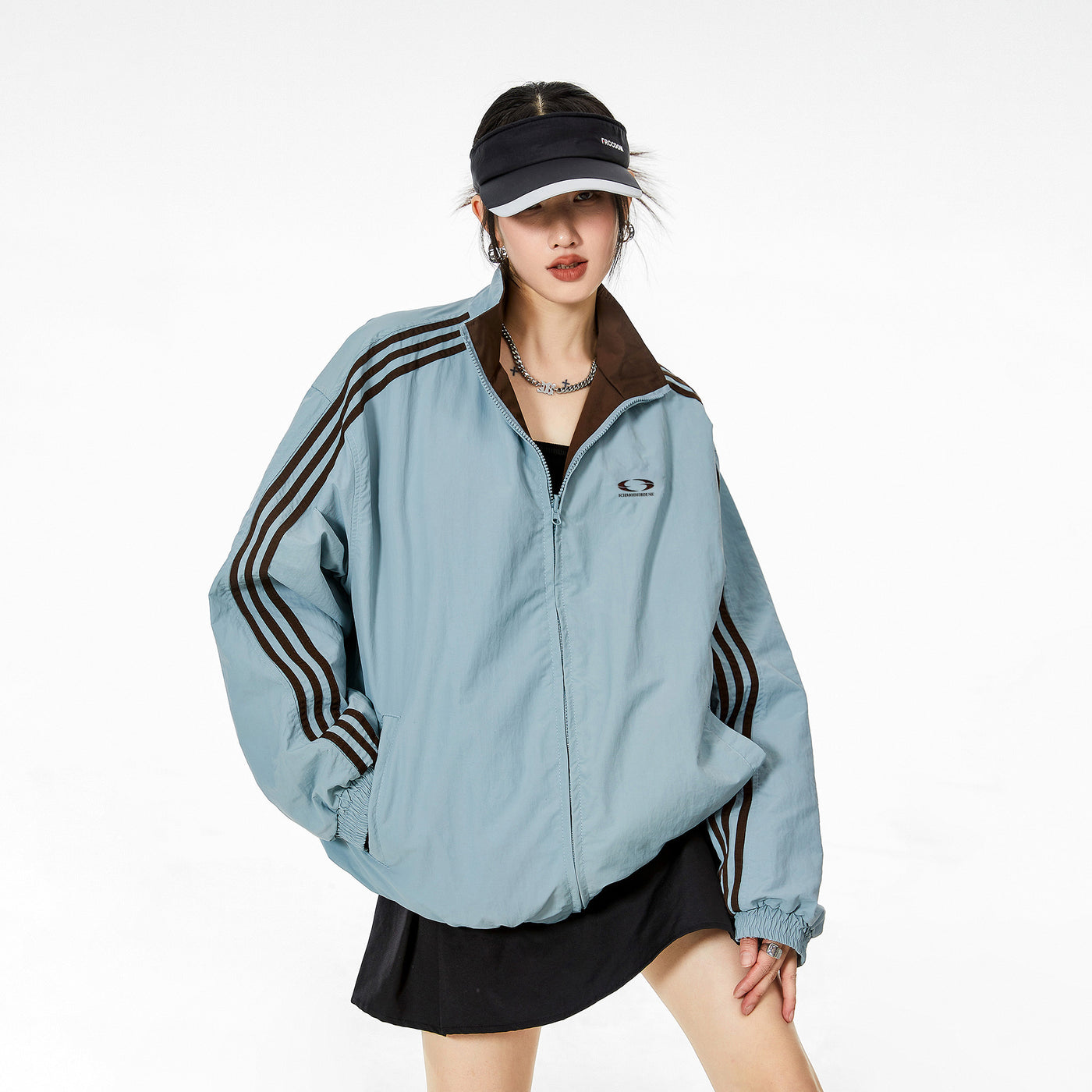 Women's Double-sided Cardigan Jacket Loose Leisure Sports Jacket