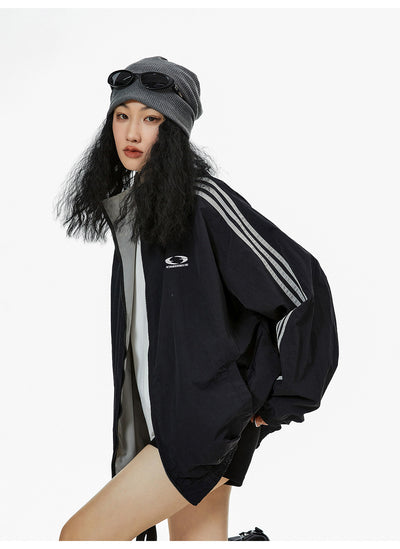 Women's Double-sided Cardigan Jacket Loose Leisure Sports Jacket