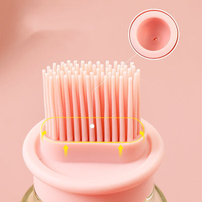 Portable Silicone Oil Bottle with Brush – BBQ & Baking Tool